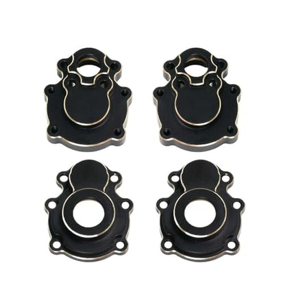 Brass Differential Axle Cover Steering Knuckle Outer Inner Portal Housing for FMS FCX10 1/10 RC Crawler Car Upgrade Parts(Rear Set) - color: Rear Set