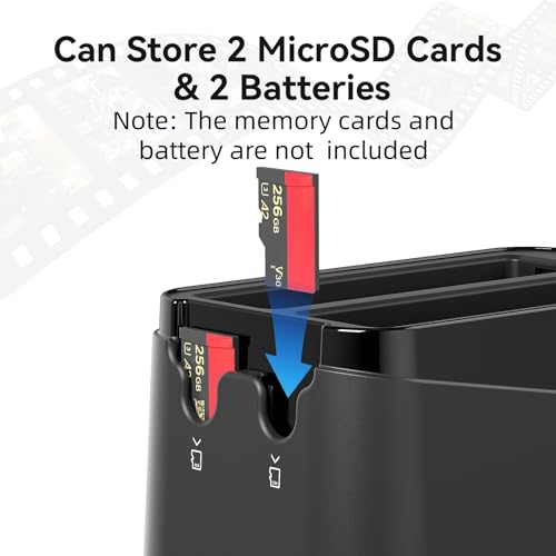 Dual Channel Battery Charger for Insta360 X4 Air, 10W Fast Charging Box LED Indicator Smart Batteries Storage Charging HUB for 360 X4 Air.