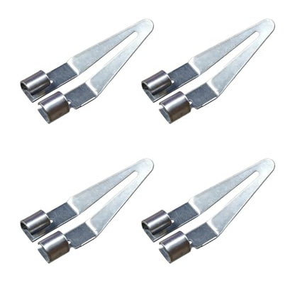 Plastic Welding Tips, Stainless Steel Plastic Smoothing Head Replacement with 45° Elbow, Car Bumper Repair Tool, Welder Gun Soldering Accessories for Kayaks and DIY Fixes(4PCS) - size: 4PCS