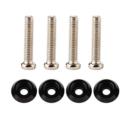 4pcs RC Hex Combiner, Wheel Hub Hex Adapter 5mm to 12mm Combiner Available for WPL D12 1/10 RC Model Trucks (Black BL)