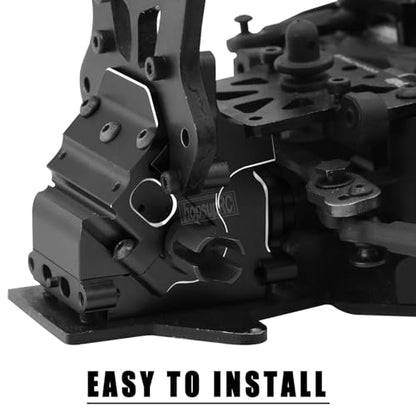Aluminum Gearbox Case gears with 42T&15T Upgrades Part for 1/8 Karton Outcast Typhon 6S,1/7 Mojave Limitless 6S,Wave Box Gearbox Hops Up,Black