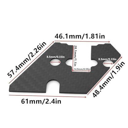 for Tamiya for TT02 1/10 RC Car Upgrade Parts Carbon Fiber Steering Assembly Anti-Sand Cover Cover 1 Pcs 6.7g RC Car Repair Kit