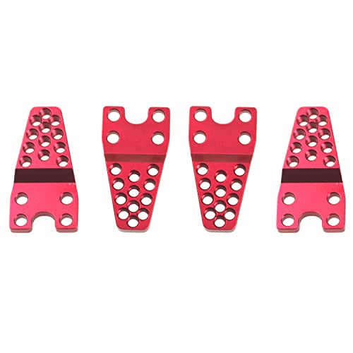 4Pcs ShareGoo Metal RC Car Shock Absorber Mount Adjust Height Angle Stand Suspension Lift Kit Compatible with Traxxas TRX-4 Axial SCX10 SCX10-II 90046 D90 D110 1/10 RC Crawler Car (Red) - color: Red