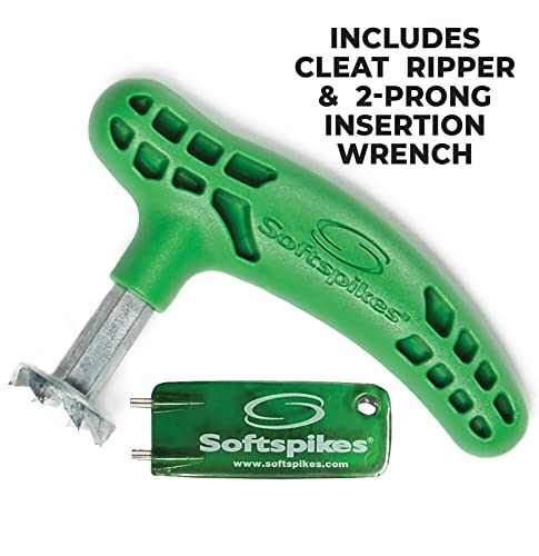 Softspikes Golf Cleat Kaddy - Attachments to Both Remove & Install Golf Spikes Quickly - Compatible with Any Insert System - style: Cleat Ripper and Two-Pin