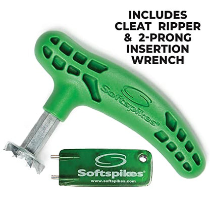 Softspikes Golf Cleat Kaddy - Attachments to Both Remove & Install Golf Spikes Quickly - Compatible with Any Insert System - style: Cleat Ripper and Two-Pin