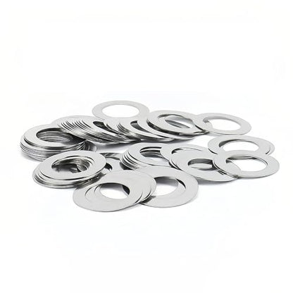 80PCS M8x10mm Steel Shim Set ，Precision Adjustment for RC Cars ，Remote Control car Used for fine-Tuning Motors, suspensions, differentials etc（0.1mm /0.2mm /0.3mm /0.5mm Each 20pcs ） Width