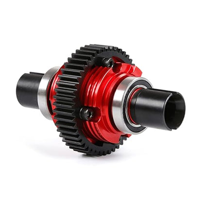 CNC Metal Complete Differential Diff.Gear Set (Red) | for 1/5 Hpi Rofun Baha King Motor Rovan Baja 5B 5T 5Sc Truck Rc Car Parts - color: Red