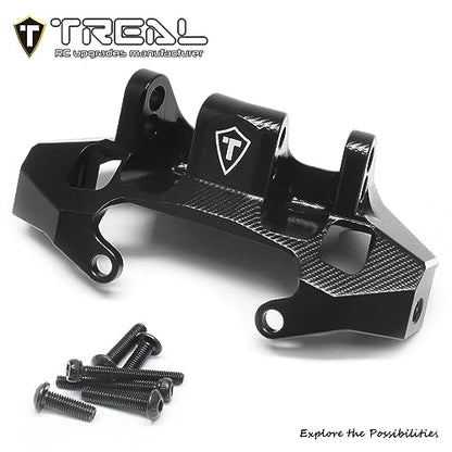TREAL Aluminum 7075 Rear Upper Link Riser Mount for Axial Capra Currie F9 1/10 RC Crawler(Black) - color: Black