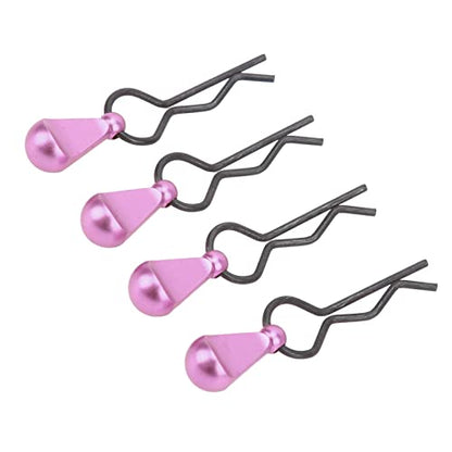 Sturdy Stainless Steel RC Body Clips R Pins with Aluminum Alloy Pull Tabs for 1/8 and 1/10 RC Car Gold 4pcs (#1) (#2) (#3) (#4) - color: #4