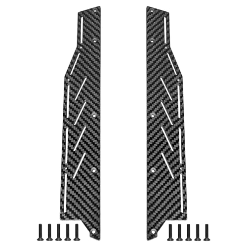 LRFHL 1/7 Carbon Fiber RC Chassis Side Skirts for 1/7 ARRMA Limitless V2 F1 RC Car | Left and Right Side Board Plate RC Upgrade Part - color: Side Skirts