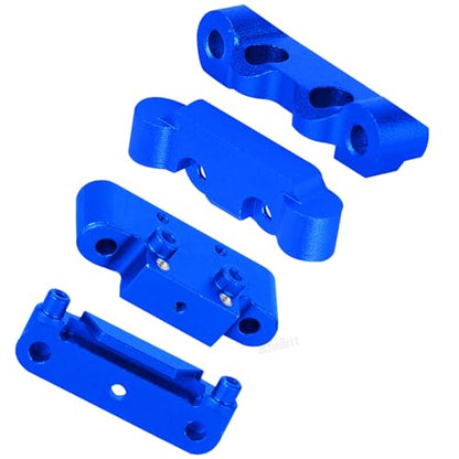 RC Upgrades Part for 1/24 Micro-B 2S 2WD,1/28 Micro-T 2S 2WD,Aluminum Suspension Arms/Caster Block/Steering Blocks/Rear Stub Axle Carriers/Suspension Mount,Navy Blue(LOS-1768,LOS-1761) - color: Navy Blue-(upgrades Part）