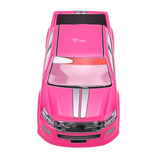 1/10 RC Truck Body Shell Exquisite Craftsmanship with Clear Patterns for Enhancing Fun and Personal Style in PVC (Pink) - color: Pink