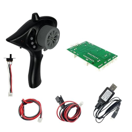 5CH 2.4GHz Transmitter and Receiver Set Compatible with LDRC LD-P06, LD1201 Unimog and 1/10 1/12 1/16 1/18 Scale RC Crawler Cars