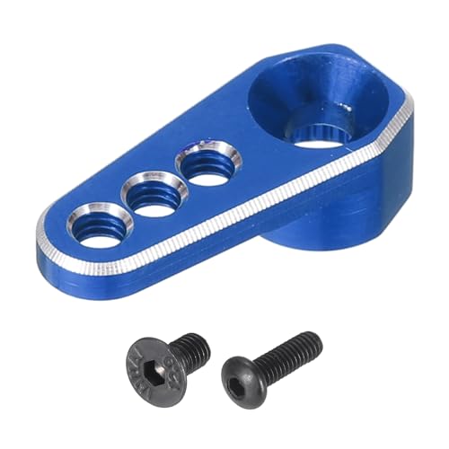 MECCANIXITY Aluminum Alloy 1/18 25T Steering Servo Arm Horn Deep Blue for DIY RC Car/Boat/Airplane Boat Accessories 1 Pcs - color: Deep Blue