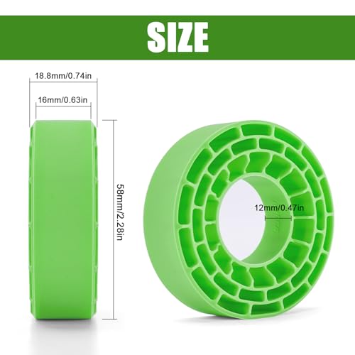 INJORA Silicone Rubber Inserts for 62-64mm*22-24mm 1.0" Tires(1064)(Green) - color: Green