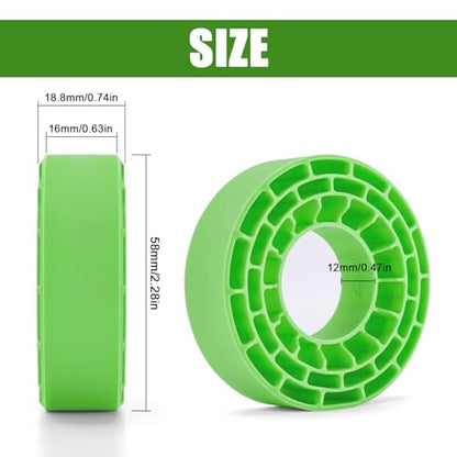 INJORA Silicone Rubber Inserts for 62-64mm*22-24mm 1.0" Tires(1064)(Green) - color: Green