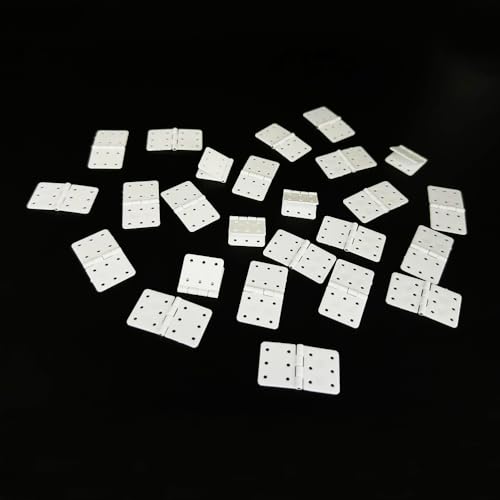 25PCS RC Airplane Pinned Nylon Hinges for RC Plane Replacement Parts Fixed Wing Model Airplane Loose-Leaf (Medium 16X29mm) - style: Medium 16X29mm