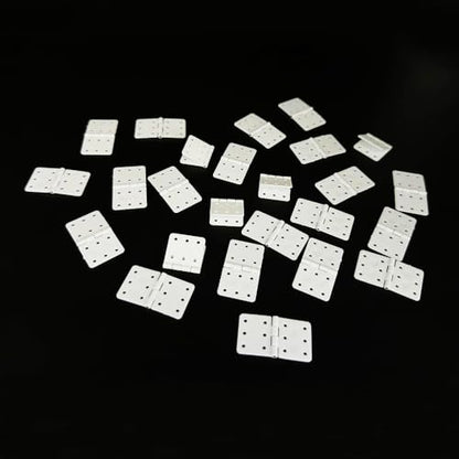 25PCS RC Airplane Pinned Nylon Hinges for RC Plane Replacement Parts Fixed Wing Model Airplane Loose-Leaf (Medium 16X29mm) - style: Medium 16X29mm