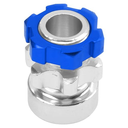 ShareGoo Metal 12mm to 17mm Wheel Hex Hub Adapter Compatible with Traxxas 1/10 Slash 2WD 4X4 Rustler Stampede 2WD 4X4 RC Car Upgrade Parts (Blue) - color: Blue