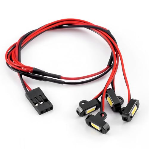 MORLORDY M1.4 M2.0 RC Rock Lights Kit with Controller - RC Chassis Underglow Lights for TRX4M Ascent18 FCX24 FCX18 1/18 RC Crawler Cars Upgrade Parts