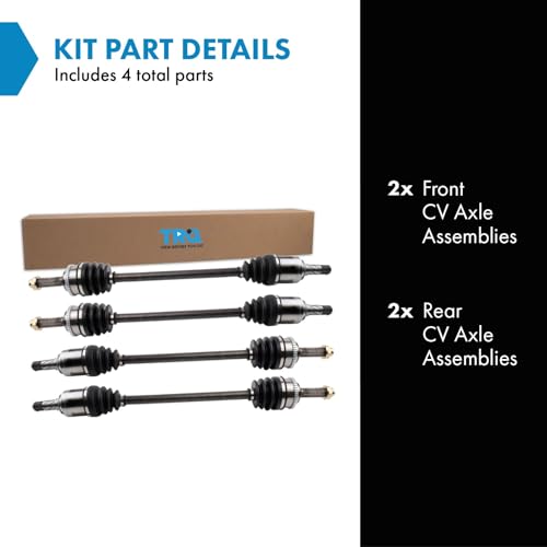 TRQ Front & Rear CV Axle Assembly Set for 04-06 Subaru Baja - style: CSA32993