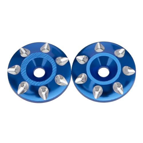 RC Car Upgrade Parts for HSP for HPI for Hobao for Tamiya 1/10 1/8 Metal Wing Mounting Tail Washer M3 Screw Gasket RC Car Off Road Buggy Short Course Truck Car Parts(Blue) - size: Blue