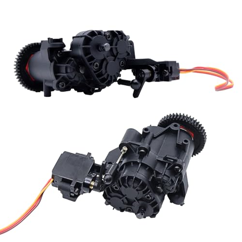 Dual Speed Gearbox with Servo and Transmission Internal Gears for 1/10 RC Crawler TRX4 TRX6 Upgrade Parts