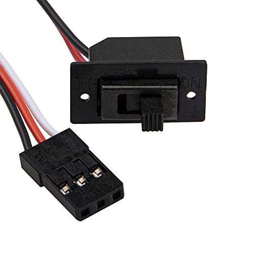 60A ESC RC Car Brushed ESC Electric Speed Controller 6V/2A Compatible with Traxxas TRX-4 TRX-6 D90 HSP Tamiya Redcat Axial SCX10 HPI 1/10 RC Truck Car Crawler (Tamiya-Style Plug)