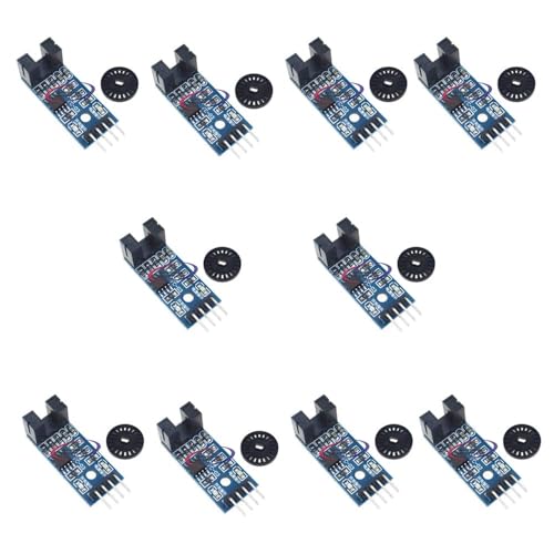 10sets Speed Measuring Sensor LM393 Speed Measuring Module Sensor Slot Type IR Optocoupler DIY Kit with Encoders