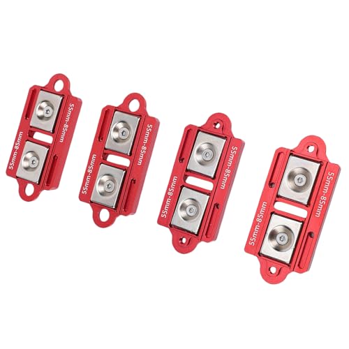 RC Car Shell Columns Adjustable Magnet Body Mounts for 1/8 1/10 Scale, Durable Aluminum Alloy, 4PC Set