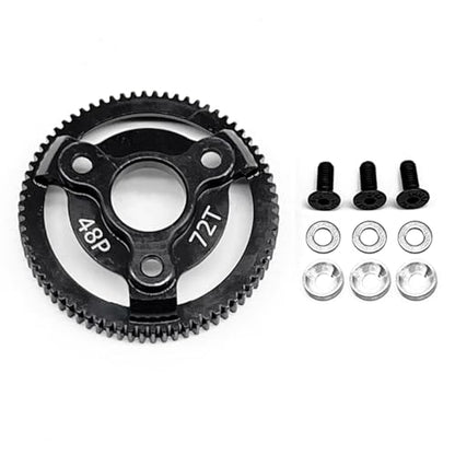 RC 48P 72T Spur Gear Hardened Steel Spur Gear Upgrades Part for Traxxas 1/10 Slash Stampede Rustler Bandit 2WD VXL XL-5 F-150 SVT, (72T) - size: 48P-Spur Gear-72T