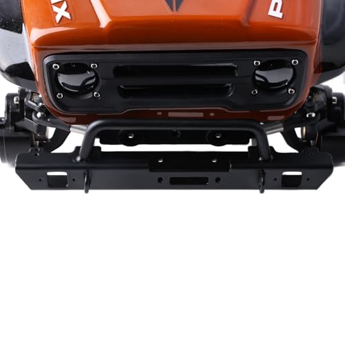 Steel Front Flat Bumper Kit Compatible with Vanquish VP VS4-10 Phoenix 1/10 RC Crawler, Heavy 45# Steel Front Bumper Upgrade for 1/10 RC Rock Crawler - style: Front
