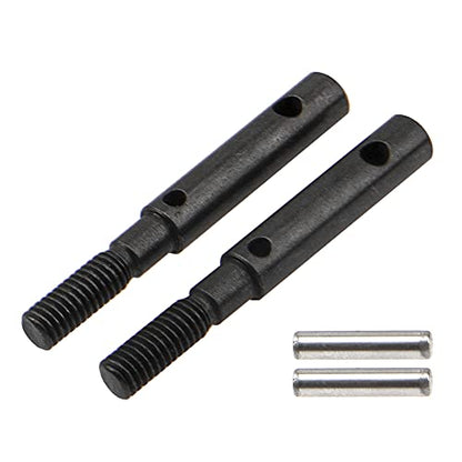 4Pack Vgoohobby Steel Front Rear Portal Stub Axle Drive Shaft Compatible with Axial SCX10-III AXI03007 Jeep Capra 1.9 UTB 1/10 RC Crawler
