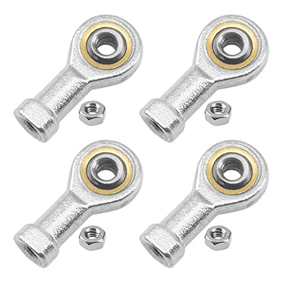 4Pcs SI5T/K Bore 5mm Metric Rod End Joint Bearing Self-Lubricating Female Thread Right Hand