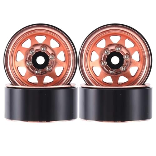 RC Models Parts For Axial For SCX24 For AX24 For TRX4M For FCX24 1 IN Beadlock Wheel Rim Deep Dish Negative Offset 3.78Mm Hub For 1/18 1/24 RC Crawler Car