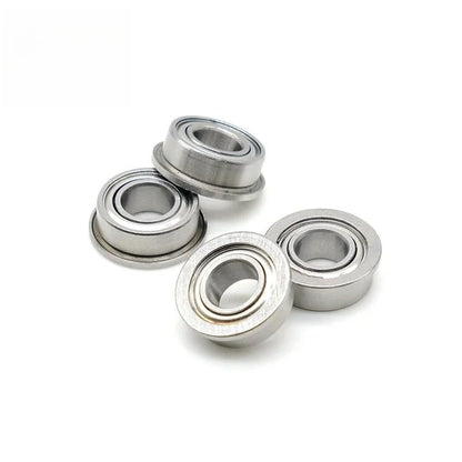 10pcs F604ZZ Flange Ball Bearing 4x12x4mm ABEC-7 Metal Shield ZZ for Drone Micro Motor Precision Instruments - size: F604ZZ 4x12x4