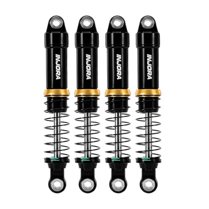 INJORA Black Aluminum LS 59mm Oil Shock for Redcat Ascent-18 HPI Venture18 - color: Black