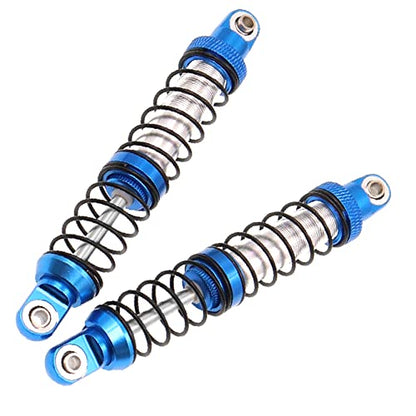 4Pcs Metal Shock Absorbers Oil Damper Adjustable RC Crawler Shock RC Damper Springs Compatible With 1/10 Axial SCX10 II 90046 Traxxas TRX4 RC4WD D90 TRX6 Redcat Gen 8 RC Crawler Car(90mm) - size: 90MM