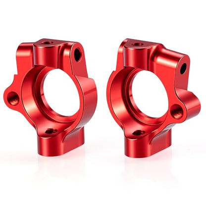Aluminum Alloy Steering Knuckles Base Caster Blocks C Hubs Carrier Compatible with Tamiya VX01 1/10 RC Drift Car Upgrades Parts (Red) | Premium durable aluminum Performance Upgrade Simple Installation High precision CNC machined - color: Red