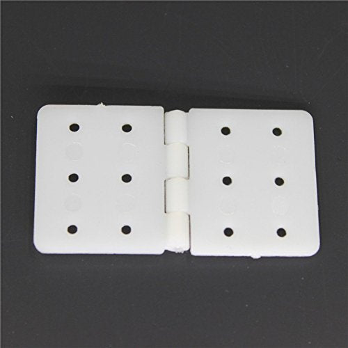 16x28 mm 0.63" x1.1'' Pinned Nylon Hinges RC Airplane Plane Parts Replacement (Pack of 20)