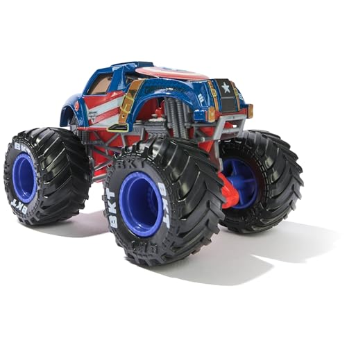 Monster Jam, Marvel Official Captain America Vs. Winter Soldier Die-Cast Monster Trucks, 1:64 Scale, Kids Toys for Boys and Girls Ages 3 and up - color: Captain America Vs Winter Soldier