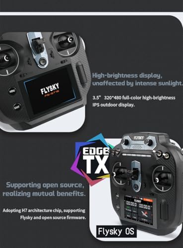 Flysky FS-ST16 16CH 2.4GHz ANT Protocol Transmitter (Mode 2) | With FS-SR8 Receiver For RC Car Boat Airplanes