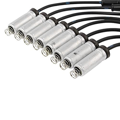 TRQ Ignition Spark Plug Wire Kit Set | For GMC Chevrolet Pickup Truck SUV V8 - style: IWA69001