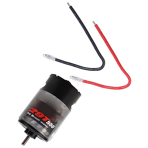 550 Brushed Motor High Performance RC Car Boat Motor with Ball Bearing Low Noise Design 12T 21T 29T 35T Options Metal Black 36mm Diameter (29T) - size: 29T