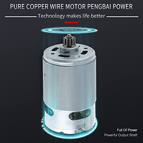 RS550 12V 19500 RPM DC Motor with Two-Speed 12 Teeth and High Torque Gear Box for Electric Drill/Screwdriver