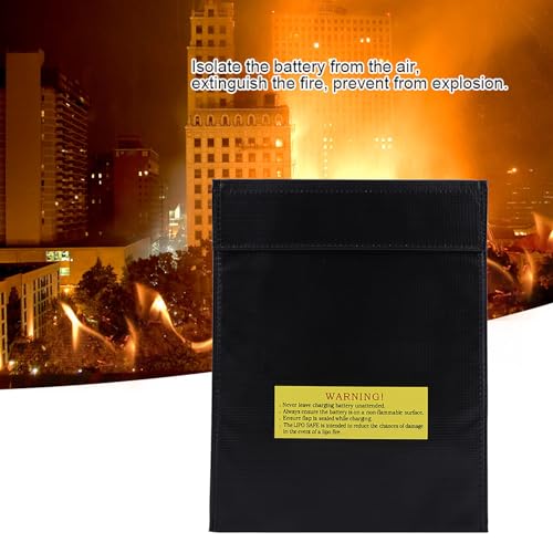 Li po Battery Fireproof Bag, Lightweight Pouch Charging SackMade of Fireproof Cloth, for Lithium Battery, Hydrogen Battery