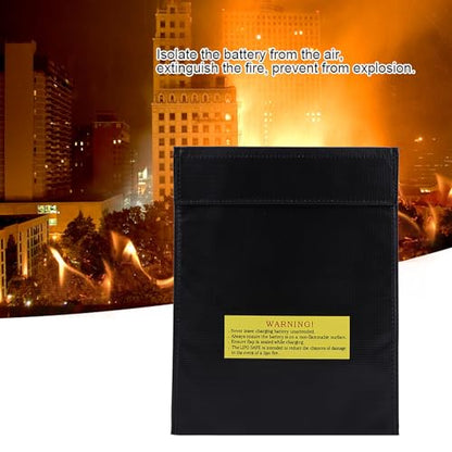 Li po Battery Fireproof Bag, Lightweight Pouch Charging SackMade of Fireproof Cloth, for Lithium Battery, Hydrogen Battery