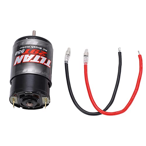 Alomejor 550 Brushed Motor with 320A ESC Set Car Copper Windings Strong Magnet, Bidirectional Bearings for RC Rock Crawler (29T) - size: 29T