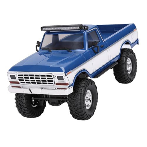 1/16 RC Truck, 2.4G Remote Control Off Road Crawler Toy with System and Shock Absorption, for Boys Kids Adults Birthday (Blue) - color: Blue