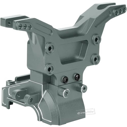 RC Transmission Case Upgrades Part for 1/10 Kraton 4x4 4S V2 BLX,Outcast 4x4 4S V2 BLX,Alloy Aluminium Front Rear Transmission Case Gearbox Case,Titanium - color: Titanium-front&rear